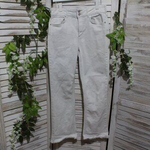 we the free people double button closure bleached jeans (1364)